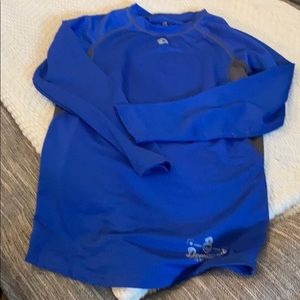 Boy’s Blue Longs Sleeve Baseball undershirt